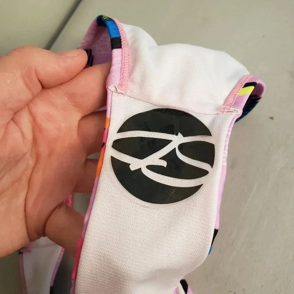 2/$25-Skinny Dip S Bikini-Barbie Retro 90s  Print Pink Abstract Size Small NWOT - Picture 12 of 14